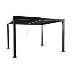NATERIAL Clima Self-Supporting Bioclimatic Pergola, Grey Aluminium, 9.69 m²