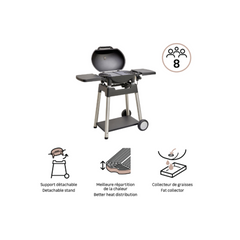 NATERIAL Hyperion Electric Barbecue 2200W, Black