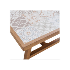NATERIAL Gaia 4-Seater Low Lounge Set in Aluminium and Natural-Effect Resin