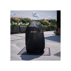 NATERIAL Drago Kamado Ceramic Charcoal Barbecue, Black ⌀46 cm with Cover