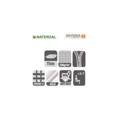 NATERIAL Odyssea Grey Garden Set, 7 People