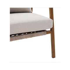 NATERIAL Gaia 4-Seater Low Lounge Set in Aluminium and Natural-Effect Resin