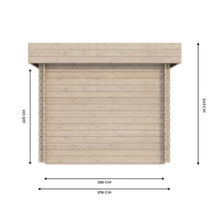 ROVETO Wooden Garden Shed – 4.7 m² – Premium Finish – Factory Price – CLEARANCE