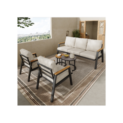 Modular Galvanised Steel Garden Set, 5 Seater