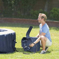 Inflatable Spa – INTEX – Blue Navy 4 Seater + Thermal Cover – CLEARANCE