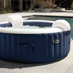 Inflatable Spa – INTEX – Blue Navy 4 Seater + Thermal Cover – CLEARANCE