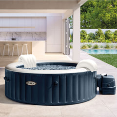 Inflatable Spa – INTEX – Blue Navy 6 Seater + Thermal Cover – CLEARANCE