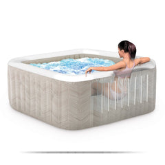 Inflatable Spa – INTEX – Chevron 4 Seater + Thermal Cover – CLEARANCE