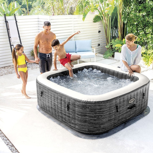 Inflatable Spa – INTEX – Slate 4 Seater + Thermal Cover