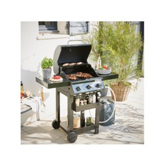 Gas Barbecue – 114 x 55 x 114 cm – NATERIAL Alton, 3 Burners, Black