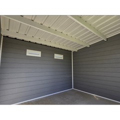 SINTRA Composite Garden Shed – 9 m² Light Grey – Factory Price – CLEARANCE