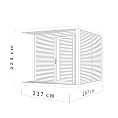 Modern Garden Shed – 7.1 m² – High-End Finish – Factory Price – CLEARANCE