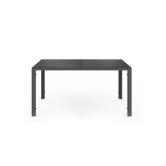 ODESSA Garden Set, Table 150 cm and 6 Rope Armchairs, Anthracite Grey