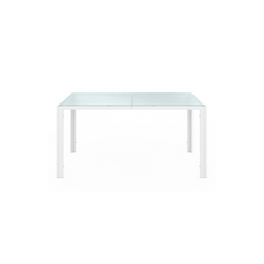 MADRID Garden Set, Table 150 cm and 6 Stackable Chairs, White and Beige