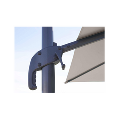 NATERIAL Aura Square Cantilever Parasol, Taupe, L.286 x W.286 cm
