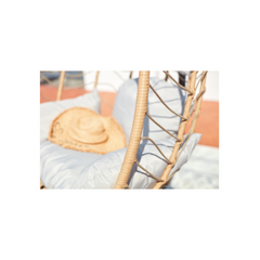 LIMA Beige Resin & Steel Hanging Chair