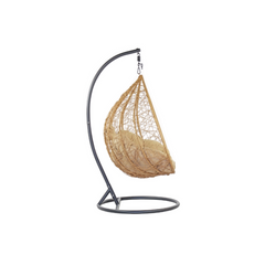 Round Hanging Garden Rocking Chair with Cushion