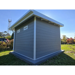 SINTRA Composite Garden Shed – 9 m² Light Grey – Factory Price – CLEARANCE