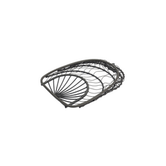 Egg-Shaped Hanging Garden Chair in Anthracite Grey Steel