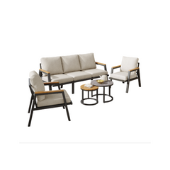 Modular Galvanised Steel Garden Set, 5 Seater