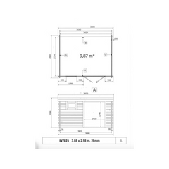 Modern Wooden Garden Shed – 13 m² – Premium Quality – Factory Price – CLEARANCE