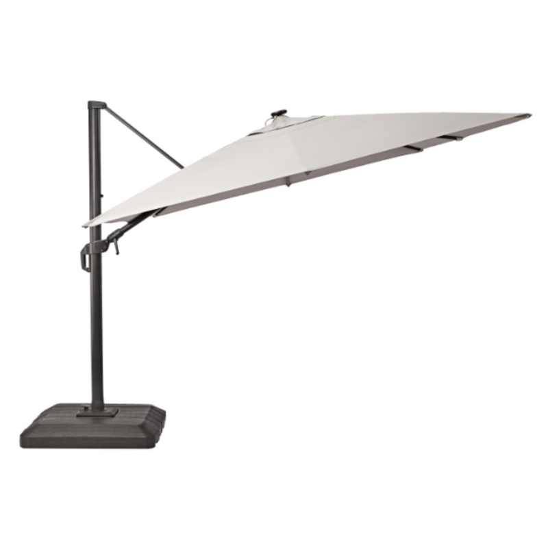 NATERIAL Sonora II Rectangular Cantilever Parasol, Taupe, L.391 x W.282 cm