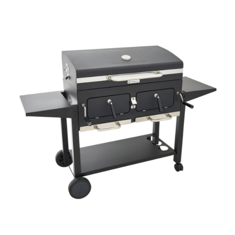 NATERIAL Centaurus King Size Barbecue with 2 Independent Hearths