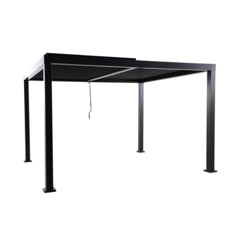 NATERIAL Clima Self-Supporting Bioclimatic Pergola, Grey Aluminium, 9.69 m²