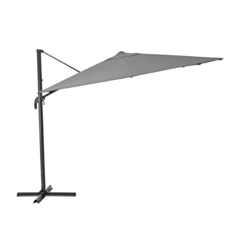 NATERIAL Aura Square Cantilever Parasol, Anthracite, L.286 x W.286 cm