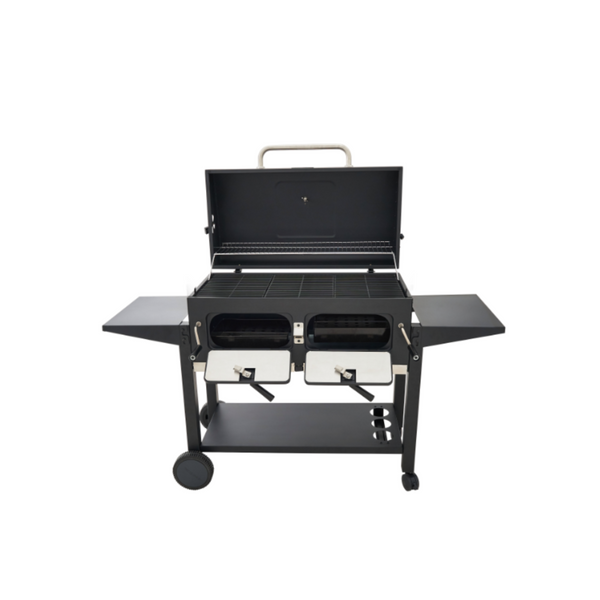 NATERIAL Centaurus King Size Barbecue with 2 Independent Hearths