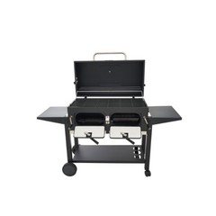 NATERIAL Centaurus King Size Barbecue with 2 Independent Hearths