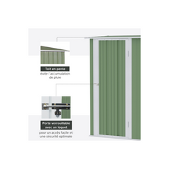 Garden Shed 1.2 m² – Compact Cabin with Lockable Door