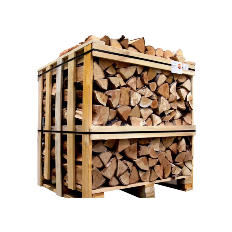 Kiln-Dried Birch Firewood – Full Crate (3 steres)