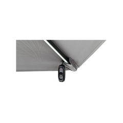 Sun 4 Luxe LED Aluminium Cantilever Garden Parasol – Rectangular – 3 x 4 m – Grey – Weighted Tiles Included