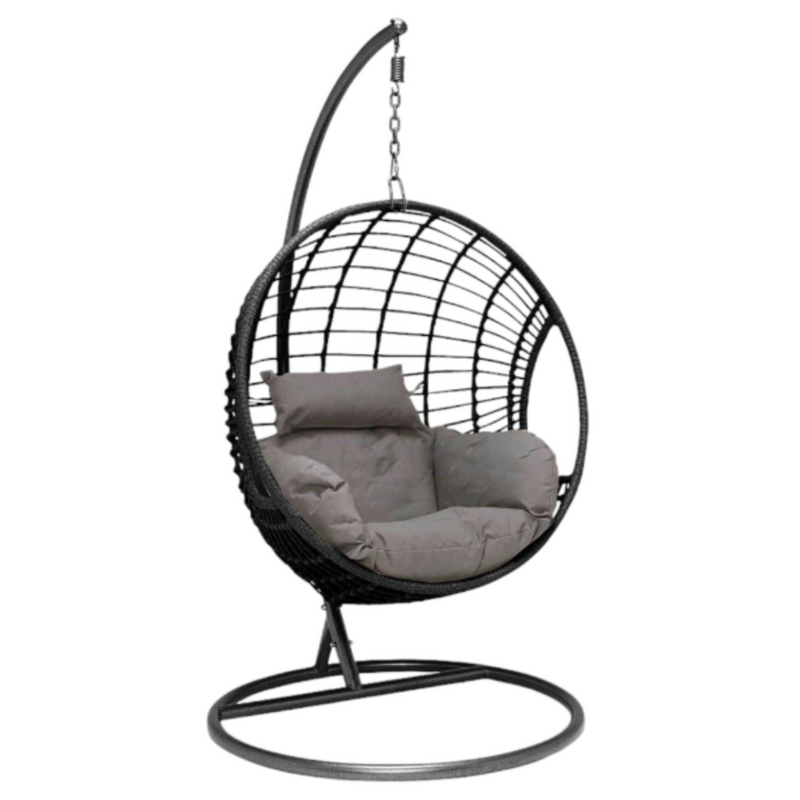 SOUTH BEACH Black Resin Hanging Chair