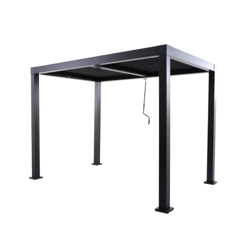 NATERIAL Clima Self-Supporting Bioclimatic Pergola, Grey Aluminium, 5.08 m²
