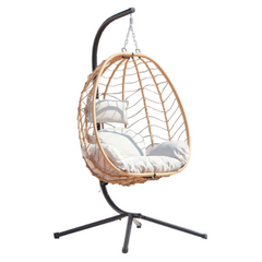 LIMA Beige Resin & Steel Hanging Chair