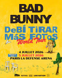 Bad Bunny - Paris 5 Juillet | Carré Or VIP